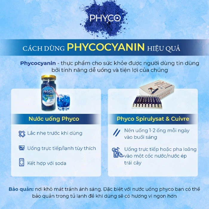 Cách Dùng Phycocyanin Hiệu Quả - Phycocyanin Spirulysat Cuivre - Shopbiz
