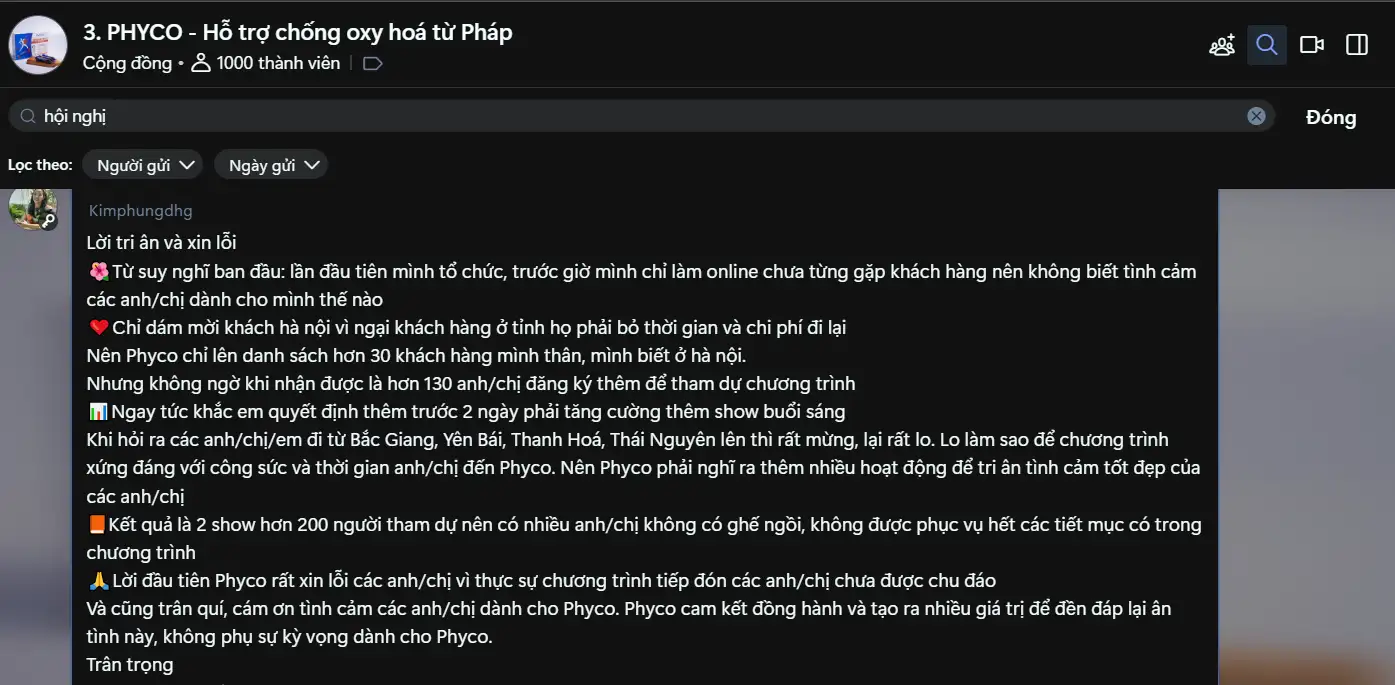 Lời Tri ân Của Chị Kim Phụng - Ceo Nhãn Hàng Phyco