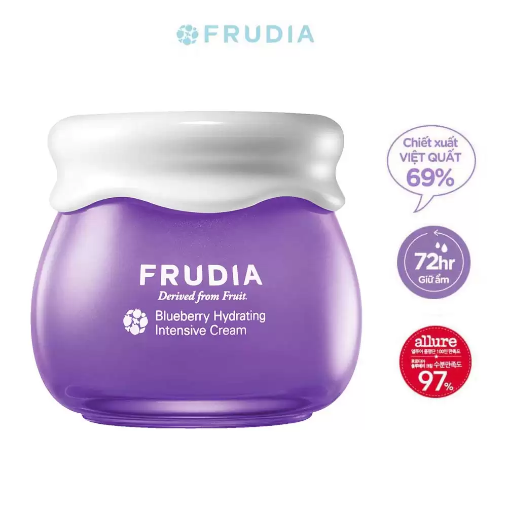 Kem dưỡng ẩm chuyên sâu Việt Quất cho da khô - Frudia Blueberry hydrating intensive cream 55g - Droppii Mall