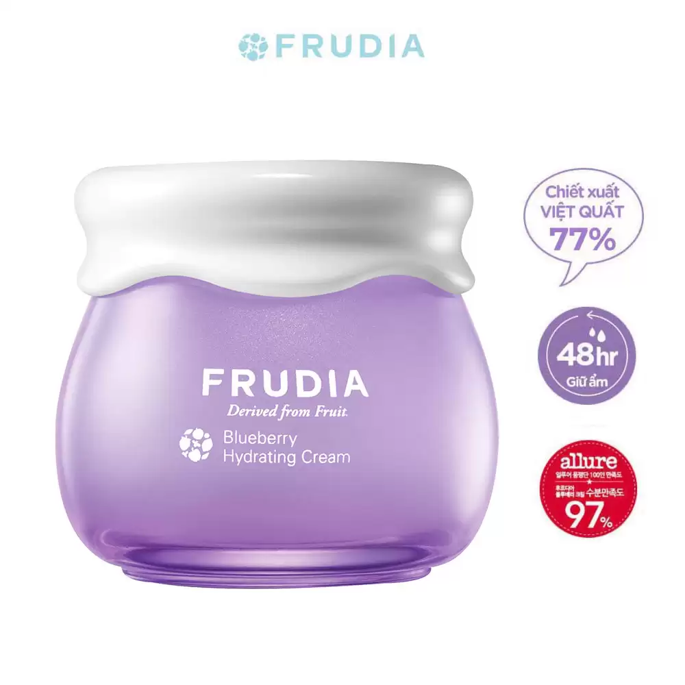 Kem dưỡng ẩm Việt Quất cho da khô - Frudia Blueberry hydrating cream 55g - Droppii Mall