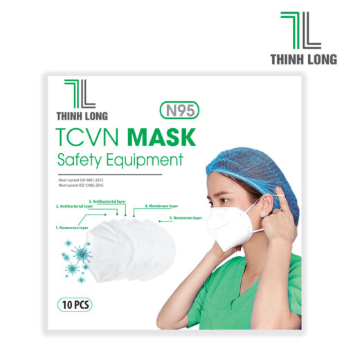 Khẩu trang y tế N95 TCVN (Hộp 10 cái) - Thịnh Long