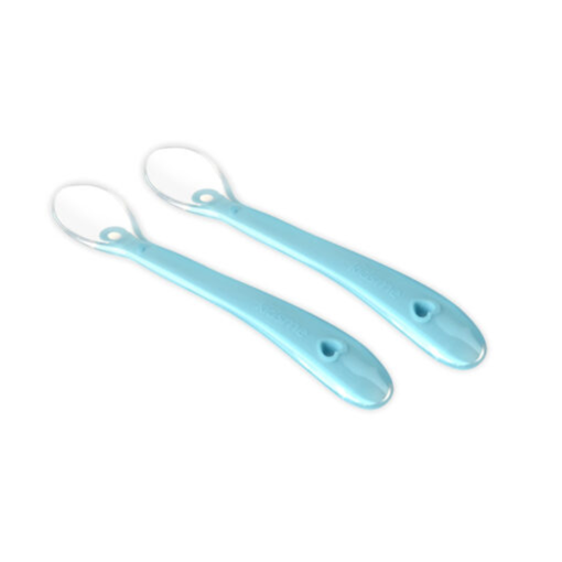 Bộ 2 muỗng sillicone cho bé từ 6 tháng - Kidsme