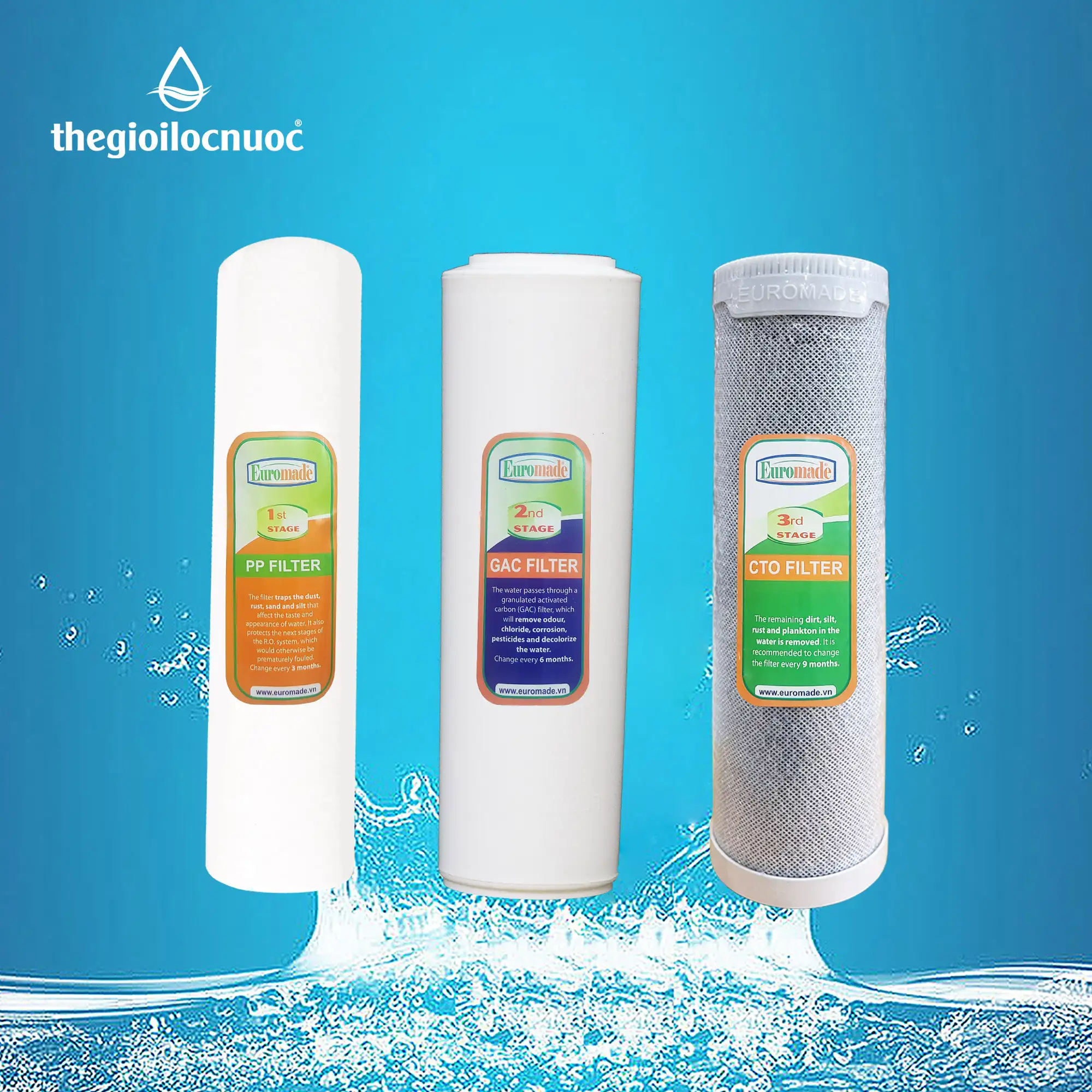 Bộ Lõi Lọc Thô Nhãn Hiệu Euromade