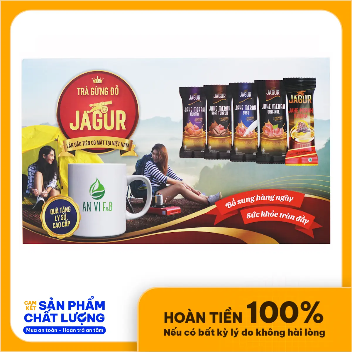 Hộp Quà Trà Gừng đỏ Jagur - Shopbiz