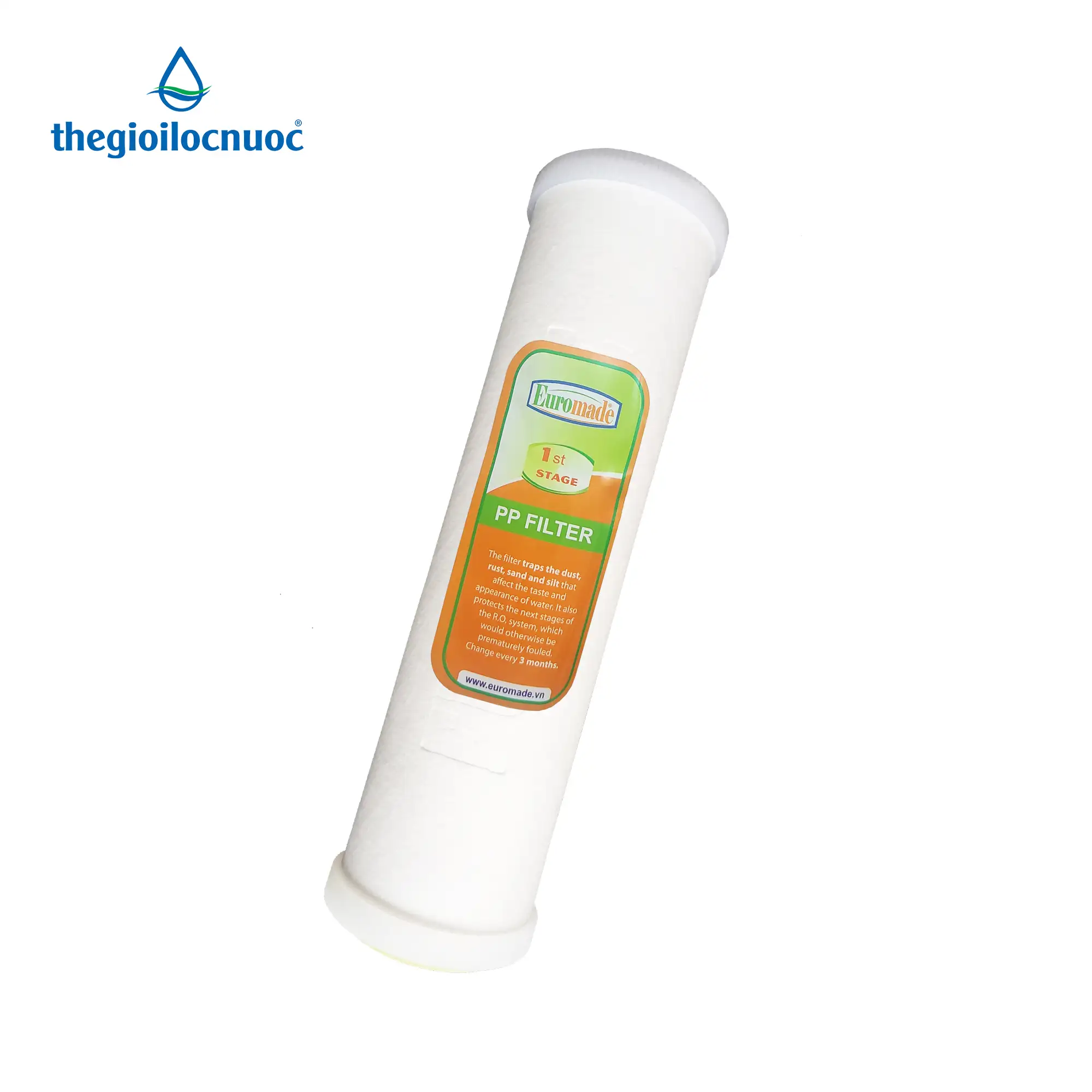 Lõi Lọc 10 Pp 5 Micron Hai đầu Bịt Euromade (lõi Số 1 Pp Bịt)