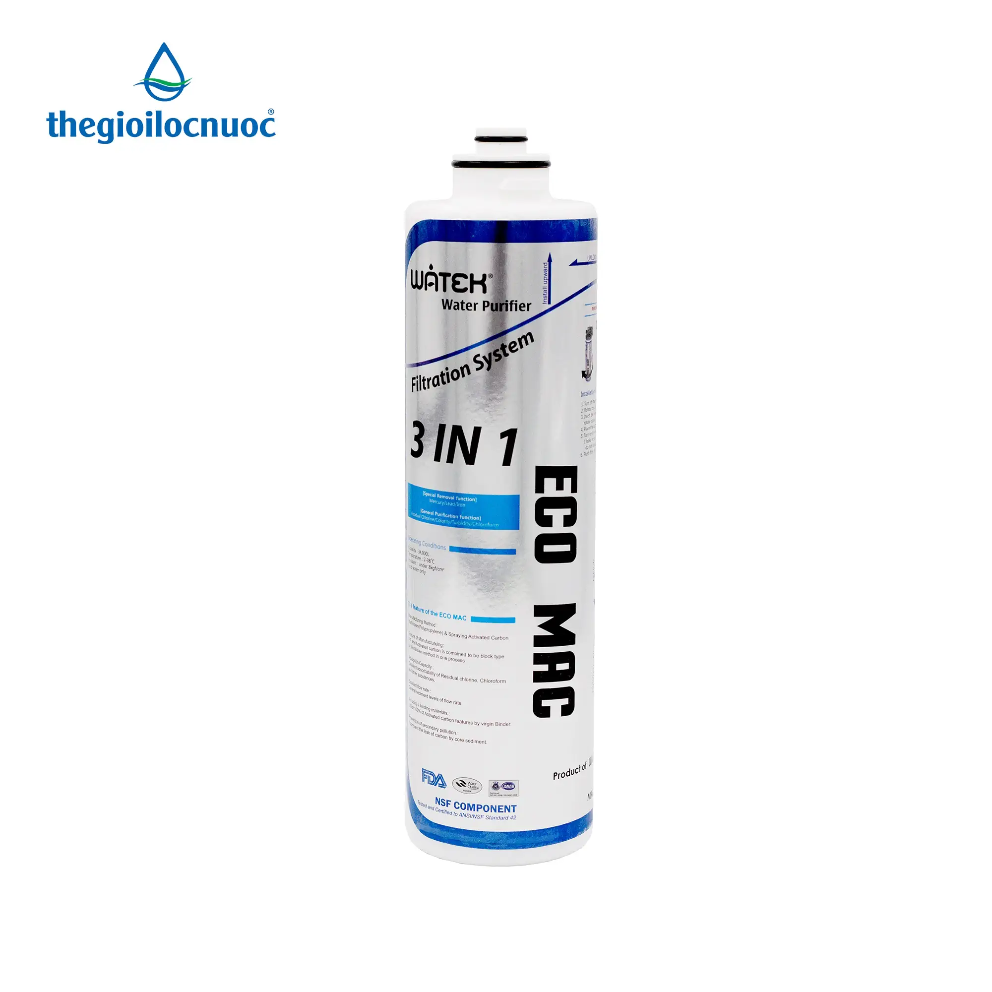 Lõi Lọc Ecomac 3 In 1 Fk-hq9-1e