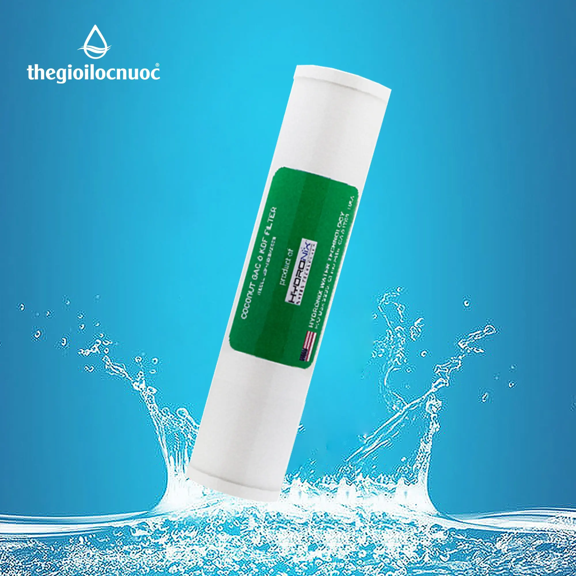 Lõi Lọc Gac & Kdf 20″ Béo Hydronix - Usa