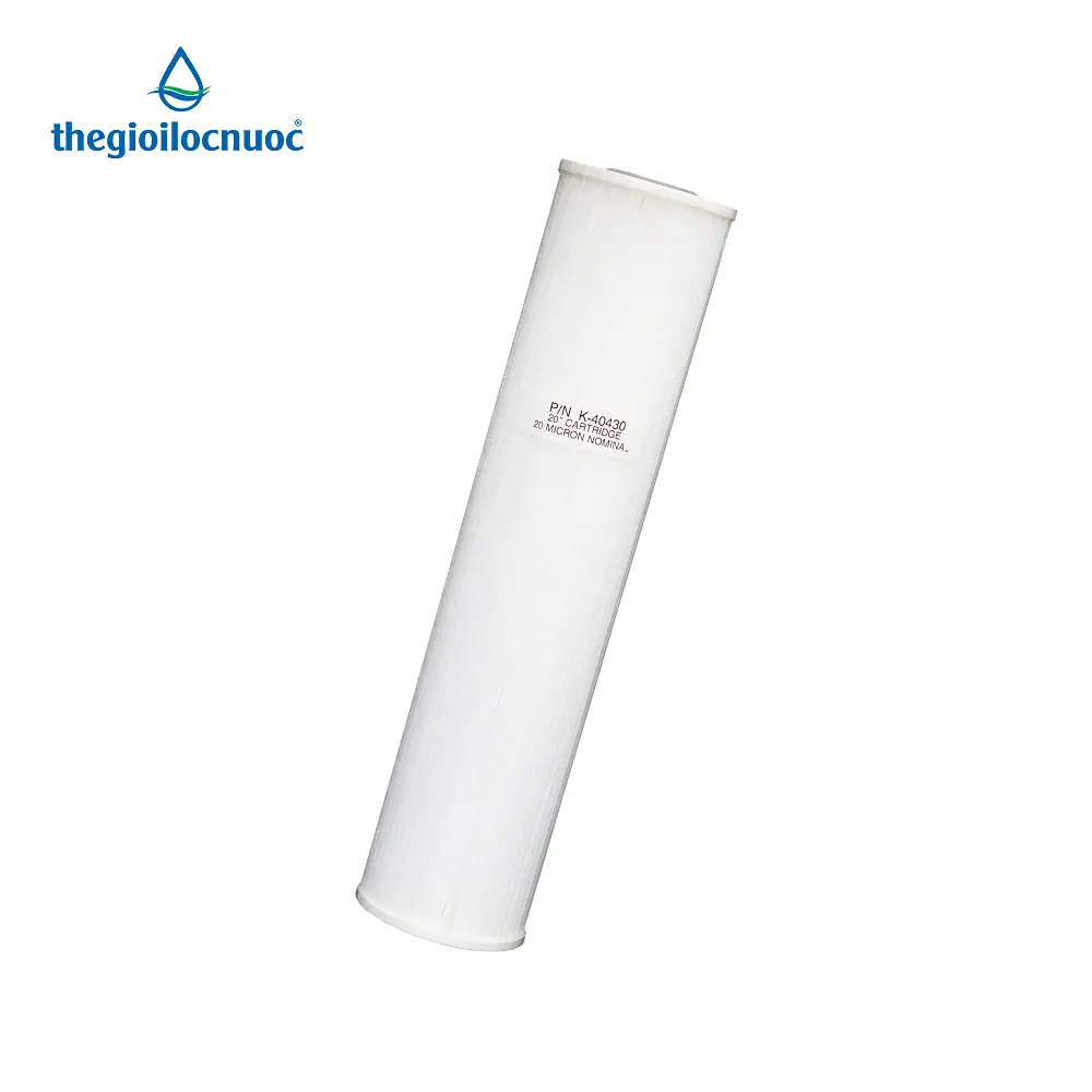 Lõi Lọc Vải Polyester 20” Béo Gấp Nếp Ustopwater – Made In Usa