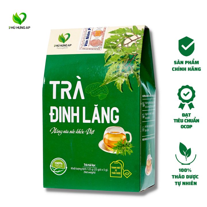 Trà Đinh Lăng hộp 125gr (Phú Hưng AP)