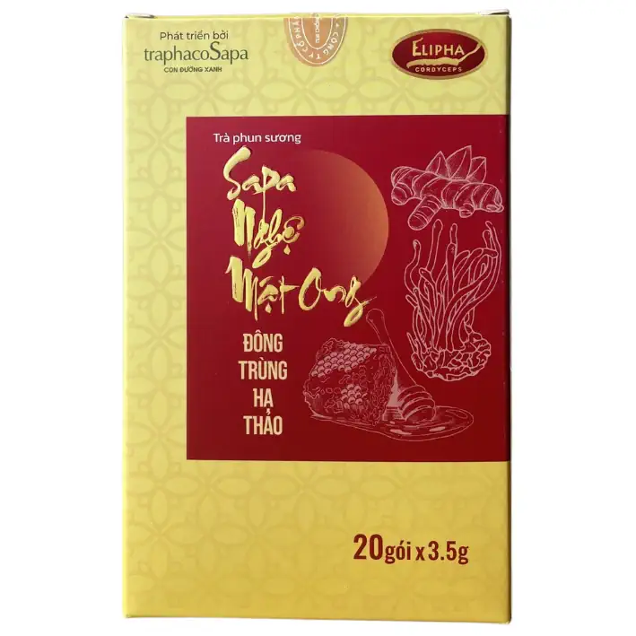 Trà phun sương Sapa Nghệ Mật ong Đông trùng hạ thảo Elipha chính hãng giá tốt - Shopbiz