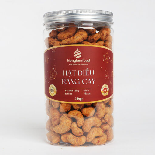 Hạt điều rang cay 454gr [Nông Lâm Food]