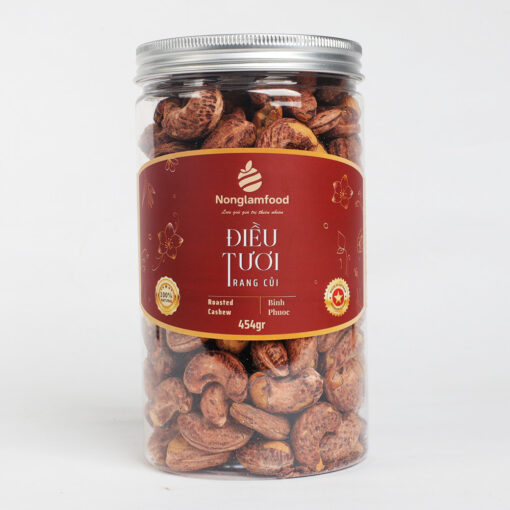 Hạt điều tươi rang củi 454gr - Nông Lâm Food
