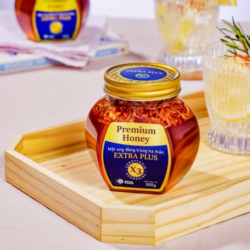 Mật ong Đông trùng hạ thảo Extra Plus 500gr - Trung Nhân