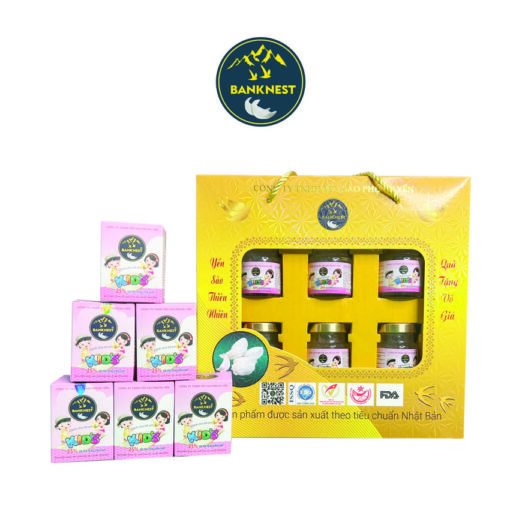 Tổ yến chưng Kids cho trẻ em 25% sợi yến - 6 hủ x 70ml