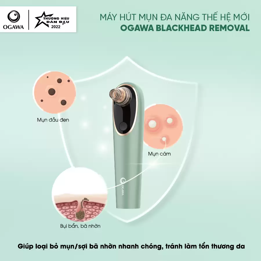 Máy hút mụn cá nhân Blackhead removal – Loại bỏ mụn đầu đen và sợi bã nhờn Ogawa Beauty - Droppii Mall