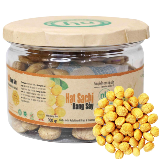 Hạt sacha inchi rang sấy 100gr - Nông Lâm Food