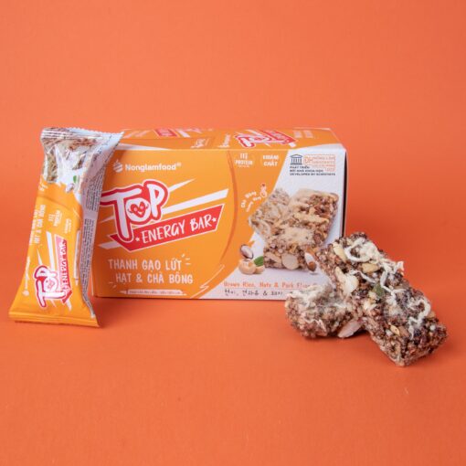 Thanh gạo lứt Top Energy Bar hạt và chà bông NLF
