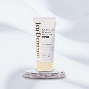 ឡេការពារកម្តៅថ្ងៃ-Anti Sun Age Melatonin sun Cream Tone-up(Jeu’Demeure )
