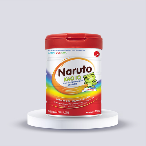 ម្សៅទឹកដោះគោ សំរាប់កុមារ1 ឆ្នាំ​​ ដល់ 10 ឆ្នាំ-Naruto KAO IQ milk powder - Grow taller